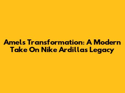 Amel's Transformation: A Modern Take On Nike Ardilla's Legacy