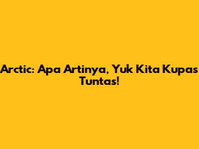 Arctic: Apa Artinya, Yuk Kita Kupas Tuntas!