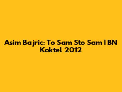 Asim Bajric: To Sam Sto Sam | BN Koktel 2012