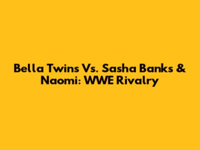 Bella Twins Vs. Sasha Banks & Naomi: WWE Rivalry