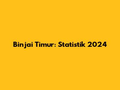 Binjai Timur: Statistik 2024
