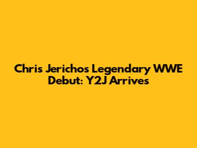Chris Jericho's Legendary WWE Debut: Y2J Arrives