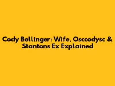 Cody Bellinger: Wife, Osccodysc & Stanton's Ex Explained