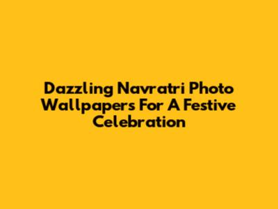 Dazzling Navratri Photo Wallpapers For A Festive Celebration