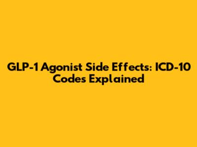 GLP-1 Agonist Side Effects: ICD-10 Codes Explained