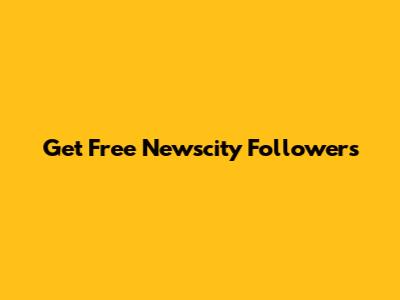 Get Free Newscity Followers