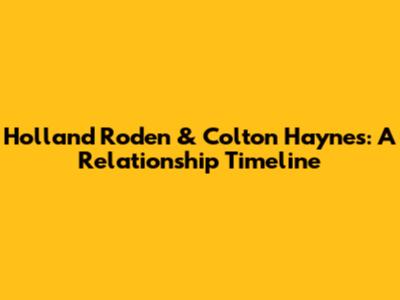 Holland Roden & Colton Haynes: A Relationship Timeline