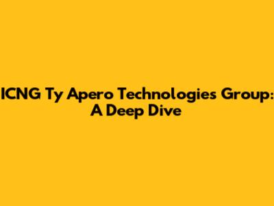 ICNG Ty Apero Technologies Group: A Deep Dive