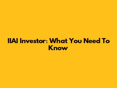 IIAI Investor: What You Need To Know