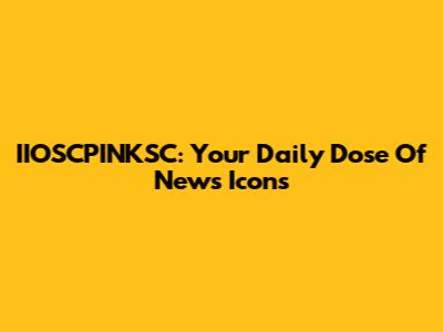 IIOSCPINKSC: Your Daily Dose Of News Icons