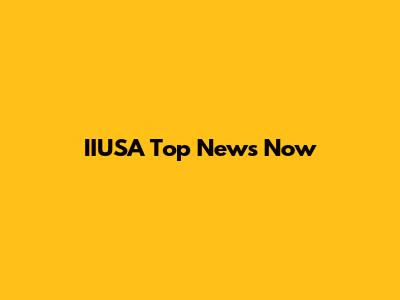 IIUSA Top News Now