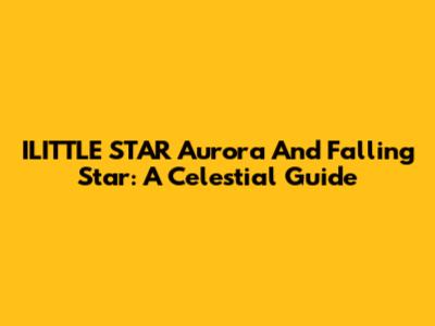 ILITTLE STAR Aurora And Falling Star: A Celestial Guide