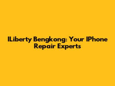 ILiberty Bengkong: Your IPhone Repair Experts