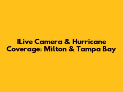 ILive Camera & Hurricane Coverage: Milton & Tampa Bay