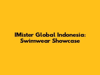 IMister Global Indonesia: Swimwear Showcase
