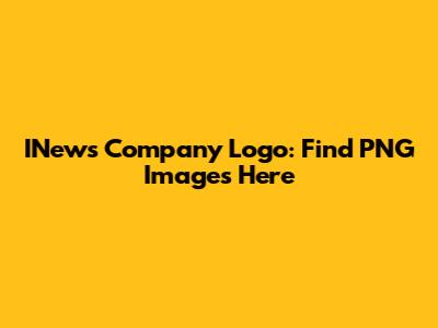 INews Company Logo: Find PNG Images Here