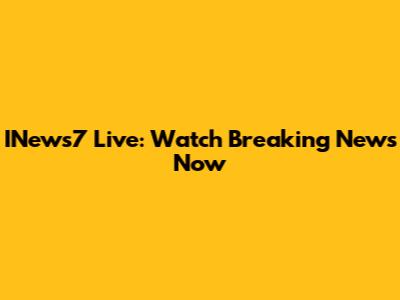 INews7 Live: Watch Breaking News Now