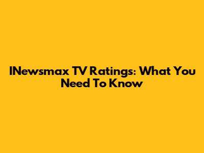 INewsmax TV Ratings: What You Need To Know