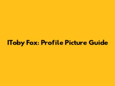 IToby Fox: Profile Picture Guide