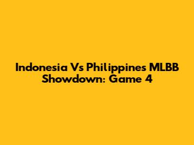 Indonesia Vs Philippines MLBB Showdown: Game 4