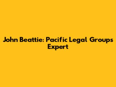 John Beattie: Pacific Legal Group's Expert