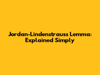 Jordan-Lindenstrauss Lemma: Explained Simply
