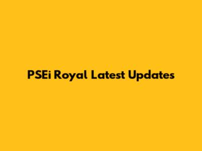 PSEi Royal Latest Updates