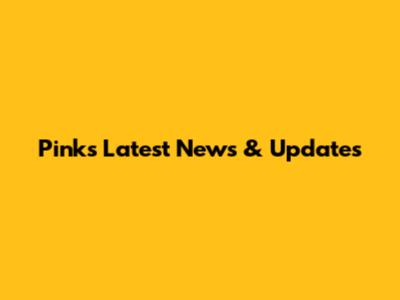Pink's Latest News & Updates
