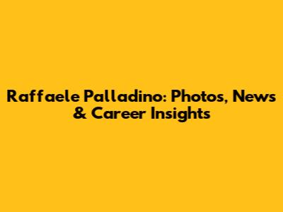 Raffaele Palladino: Photos, News & Career Insights