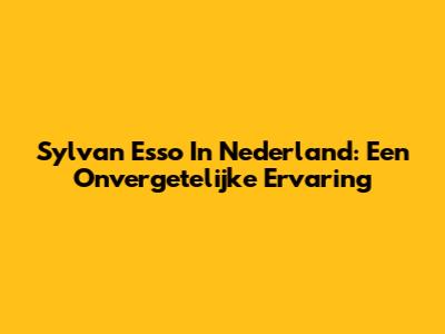 Sylvan Esso In Nederland: Een Onvergetelijke Ervaring