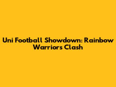 Uni Football Showdown: Rainbow Warriors Clash